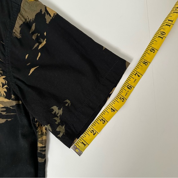 Billabong Mens Tropical Black Button Down Shirt - Picture 6 of 12